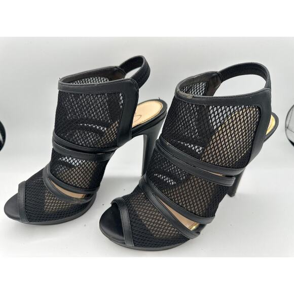 Jessica Simpson Fedelee Black Sports Mesh heels size 7.5 - Picture 1 of 5